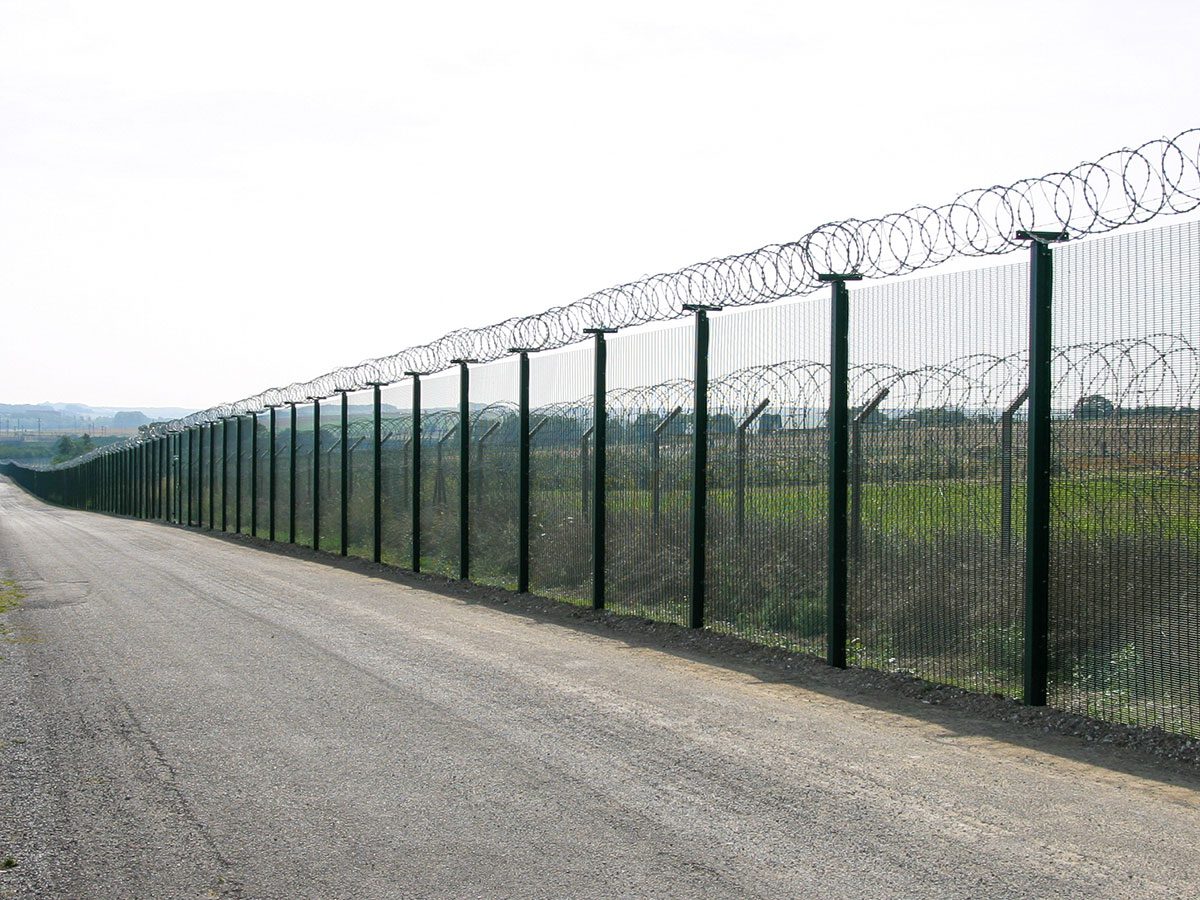 Perimeter security fencing solutions, modular fencing system, A1